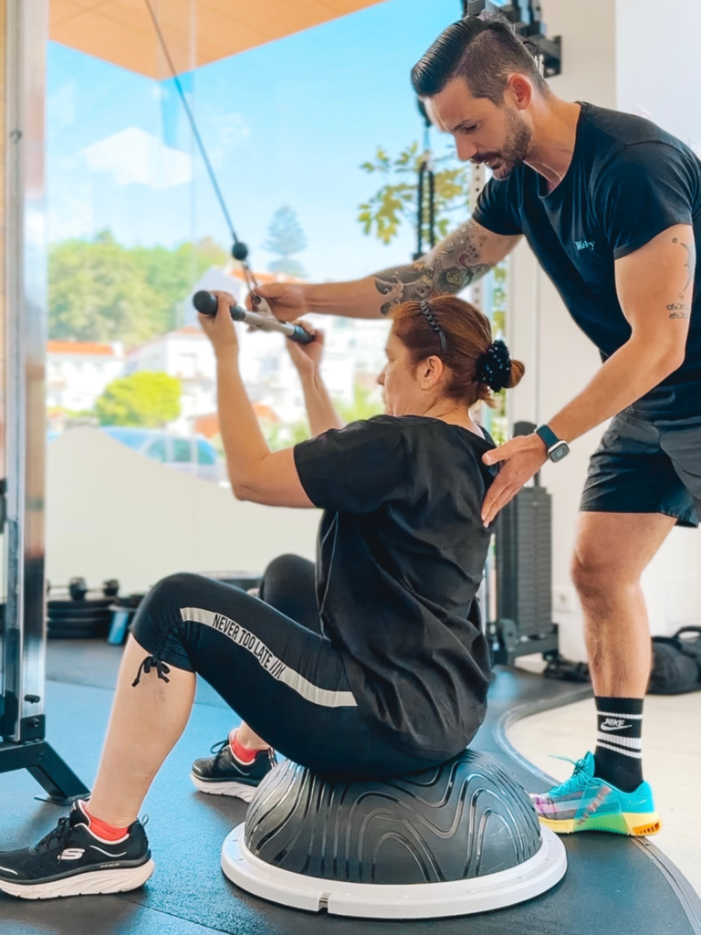 Treino acompanhado um para um